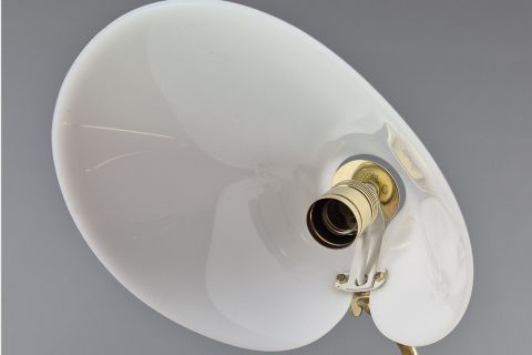 Tischlampe Messing Acrylglas 1950/60
