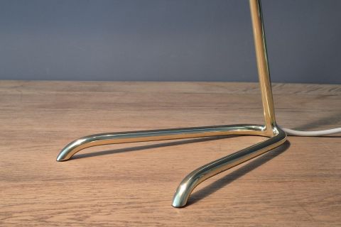 Mid Century brass acrylic tablelamp