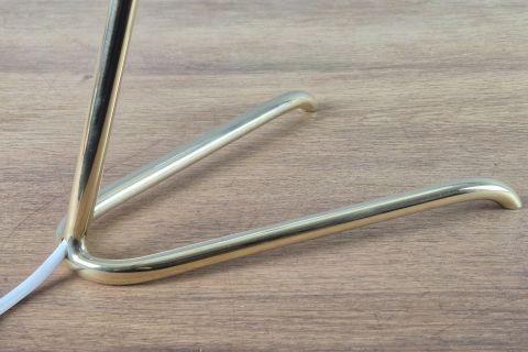 Tischlampe Messing Acrylglas 1950/60