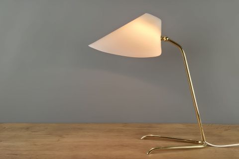 Mid Century brass acrylic tablelamp