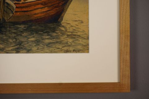 Tom Beyer Aquarell Gemälde 1930s