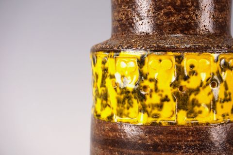 Trifolglio Keramikvase von Aldo Londi für Bitossi