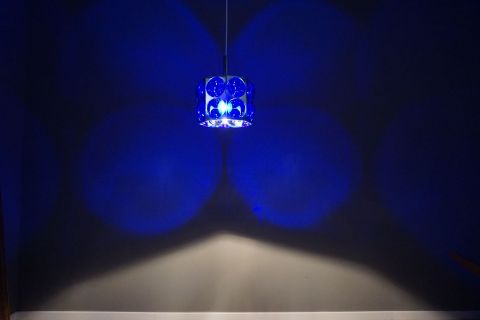 Vintage 1970s Temde Glass Ceilinglight