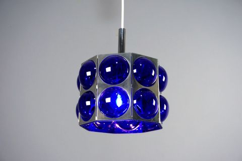Vintage 1970s Temde Glass Ceilinglight