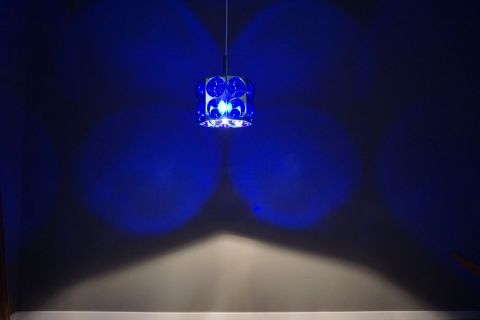 Vintage 1970s Temde Glass Ceilinglight