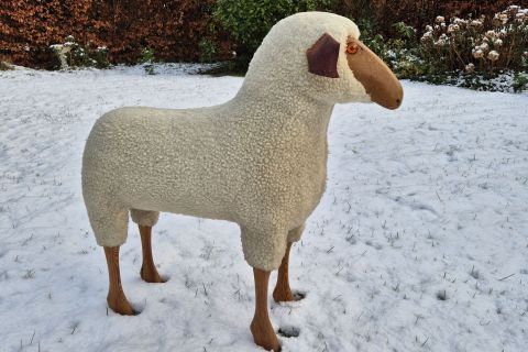 Vintage Echtfell Krafft / Meier Germany Schaf