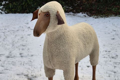 Vintage Echtfell Krafft / Meier Germany Schaf