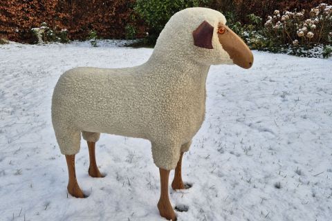 Vintage Echtfell Krafft / Meier Germany Schaf