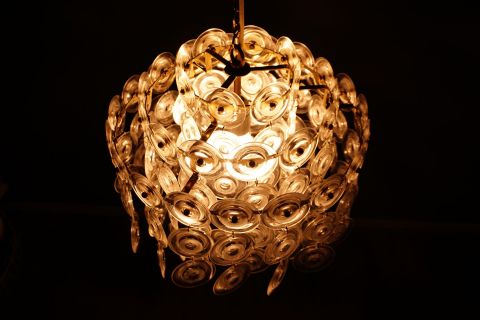 Vintage Lucite chandelier