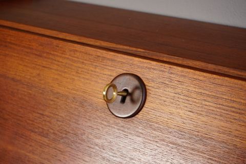 Vintage Teak Secretary