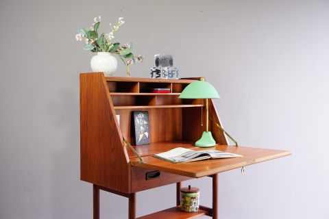 Vintage Teak Secretary