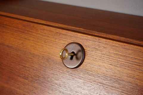 Vintage Teak Secretary